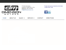 Tablet Screenshot of dimensionmotors.com